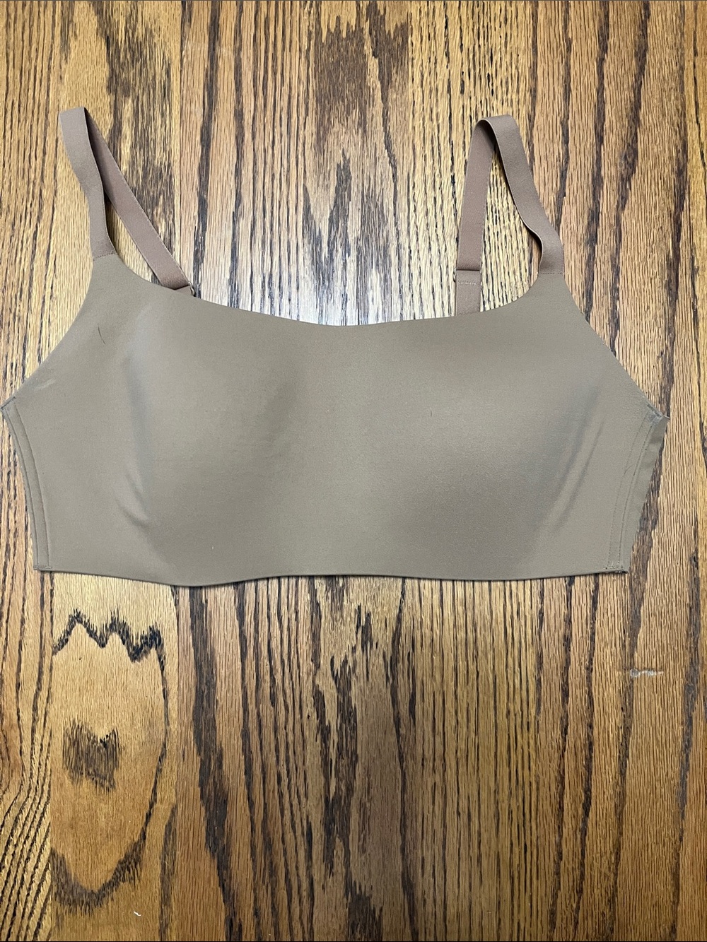 Auden Seamless Taupe Bralette with Adjustable Straps